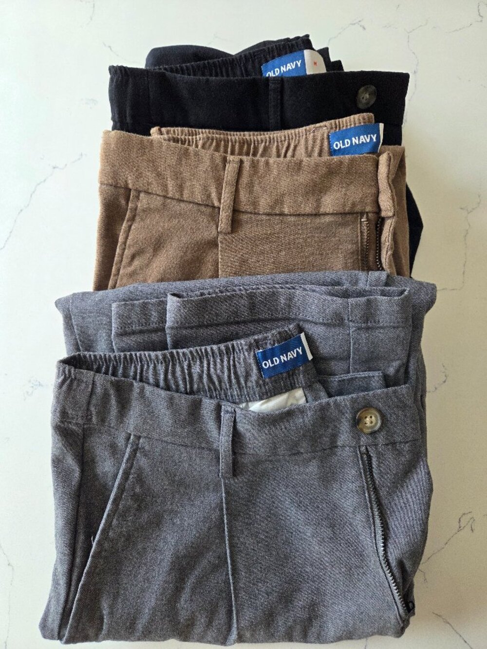 Old Navy Loose Taper Built in Flex Pleated Chino Pant, BUNDLE, Size M, Men's